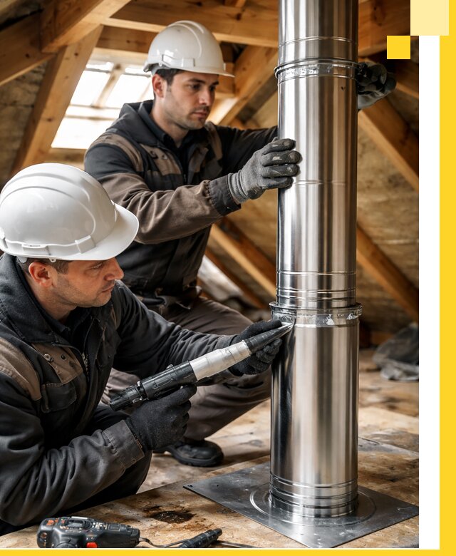 Монтаж дымоходов для каминов в Устях-Джегуте с гарантией качества