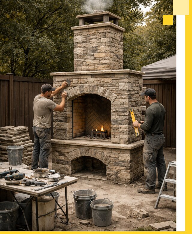 Проектирование и установка уличных каминов в Устях-Джегуте