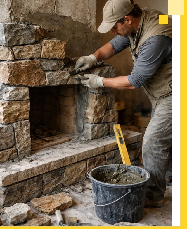 Изготовление и установка каменных каминов под ключ в Устях-Джегуте