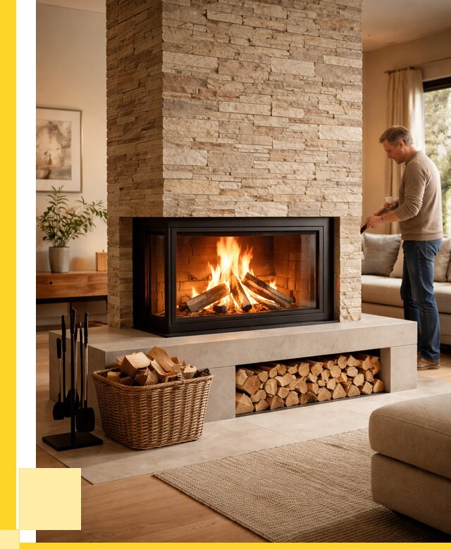 Дровяной камин под ключ в Устях-Джегуте от 202460 р. | ЭриданСтд