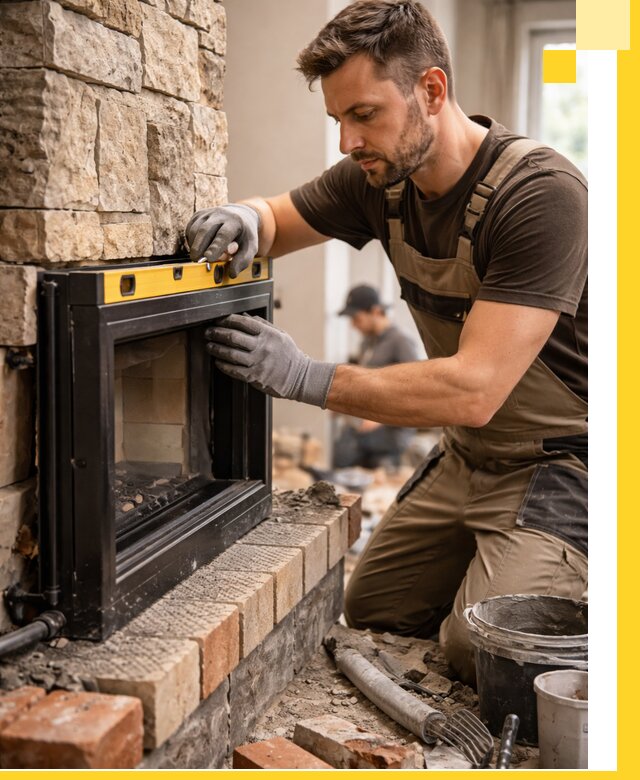 Дровяные камины под ключ в Устях-Джегуте: монтаж, обустройство