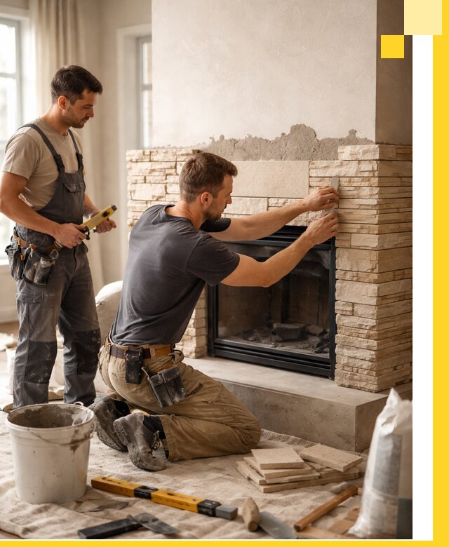 Установка и монтаж каминов для загородного дома в Устях-Джегуте