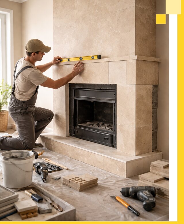 Установка и монтаж каминов в частном доме под ключ в Устях-Джегуте