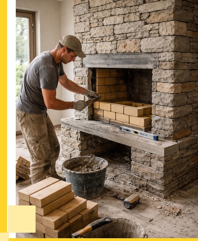 Кладка каминов и камина в Устях-Джегуте от 25308 р. ЭриданСтд