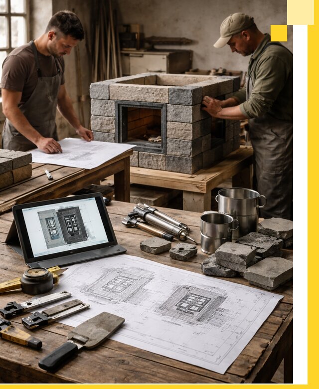 Разработка проектов печей с согласованием и монтажом в Устях-Джегуте