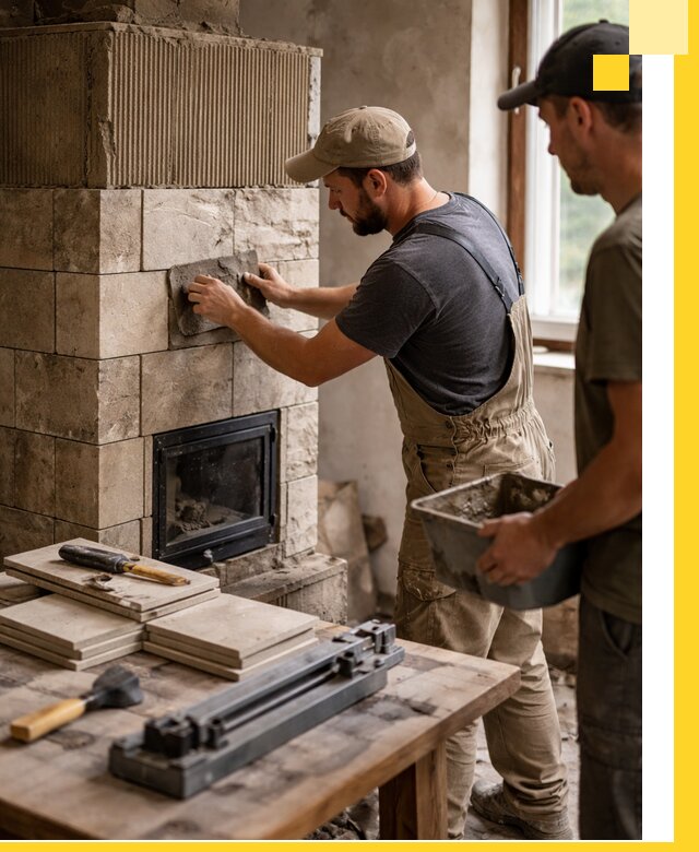 Профессиональная облицовка печей в Устях-Джегуте: керамика и камень