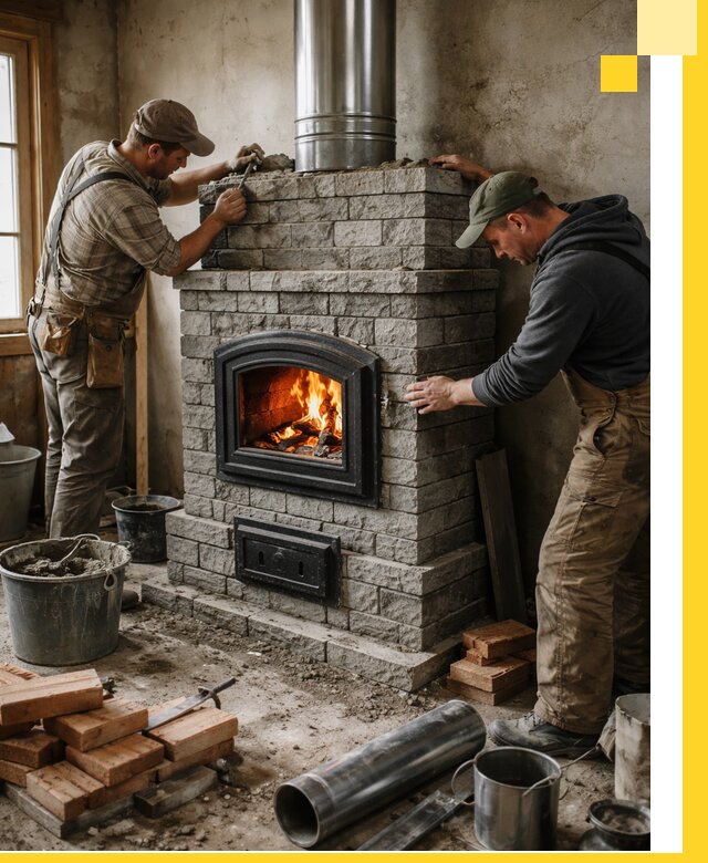 Производство, поставка и монтаж дровяных печей в Устях-Джегуте