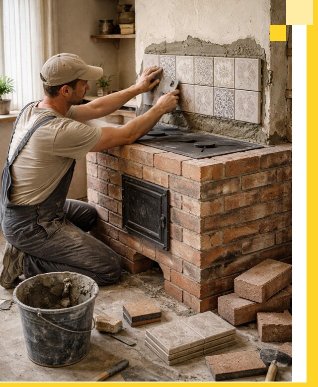 Печи с плитой на заказ монтаж гарантия и сервис в Устях-Джегуте