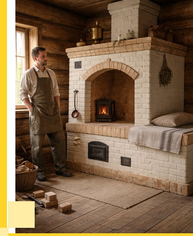 Русские печи с лежанкой под ключ в Устях-Джегуте от 151845 р. ЭриданСтд