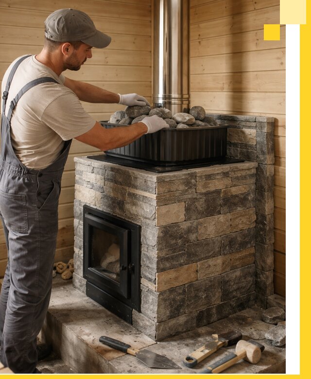 Печи для парной в Устях-Джегуте, производство, монтаж и обслуживание