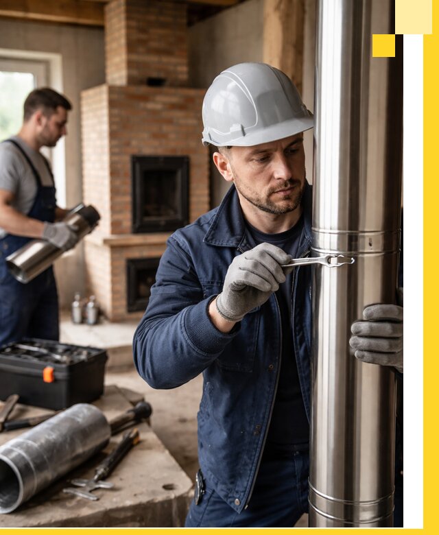 Профессиональный монтаж дымоходов для печей в Устях-Джегуте