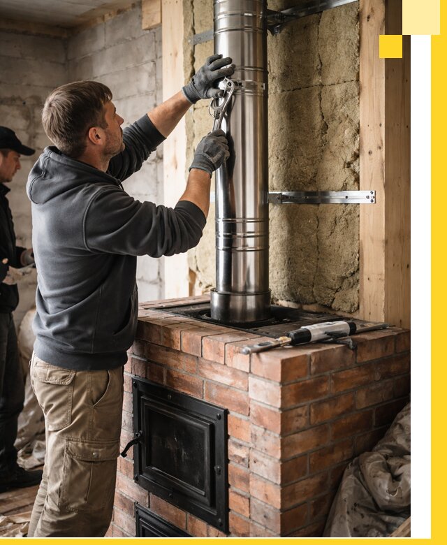 Изготовление и монтаж печей и дымоходов под ключ в Устях-Джегуте