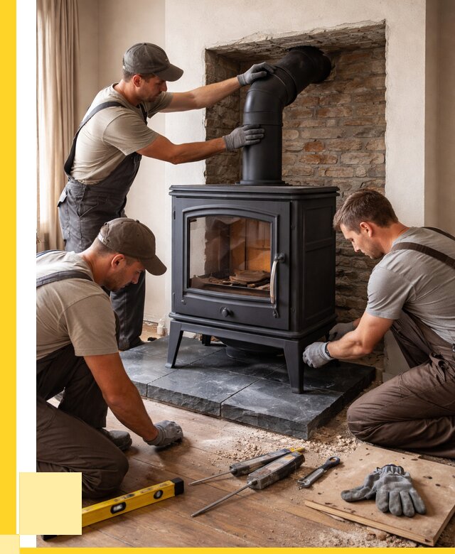 Монтаж печи камина в частном доме в Устях-Джегуте от 25308 р. | ЭриданСтд