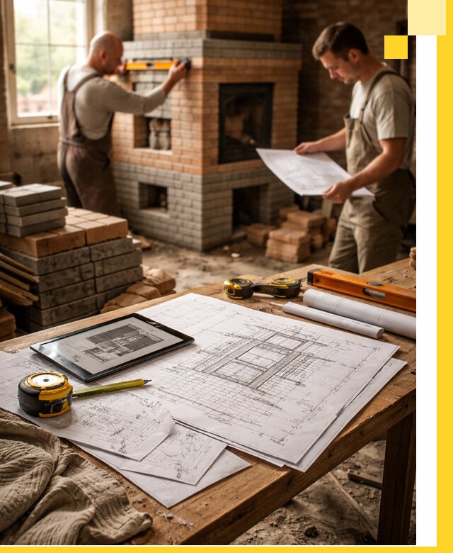 Проекты печей и каминов с индивидуальным дизайном в Устях-Джегуте