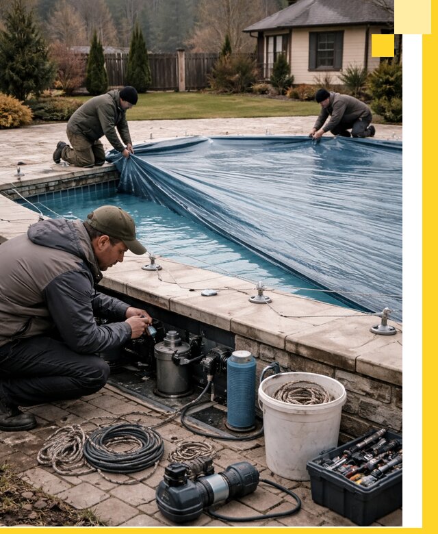 Консервация бассейнов в Устях-Джегуте: подготовка к длительному хранению