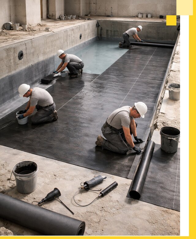 Профессиональная гидроизоляция бассейнов и чаш в Устях-Джегуте под ключ