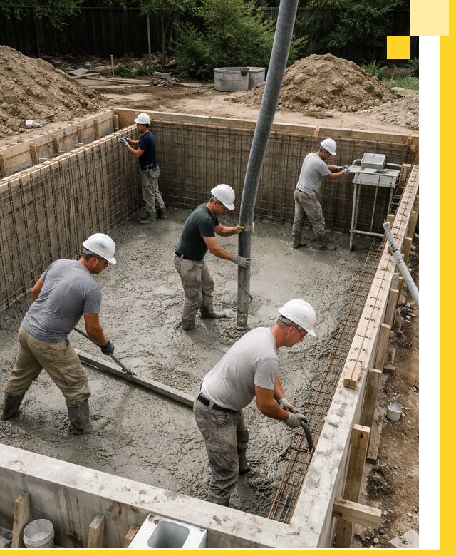 Строительство бетонных бассейнов под ключ в Устях-Джегуте