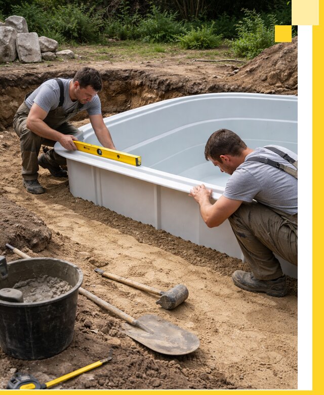 Производство и установка пластиковых бассейнов в Устях-Джегуте под ключ