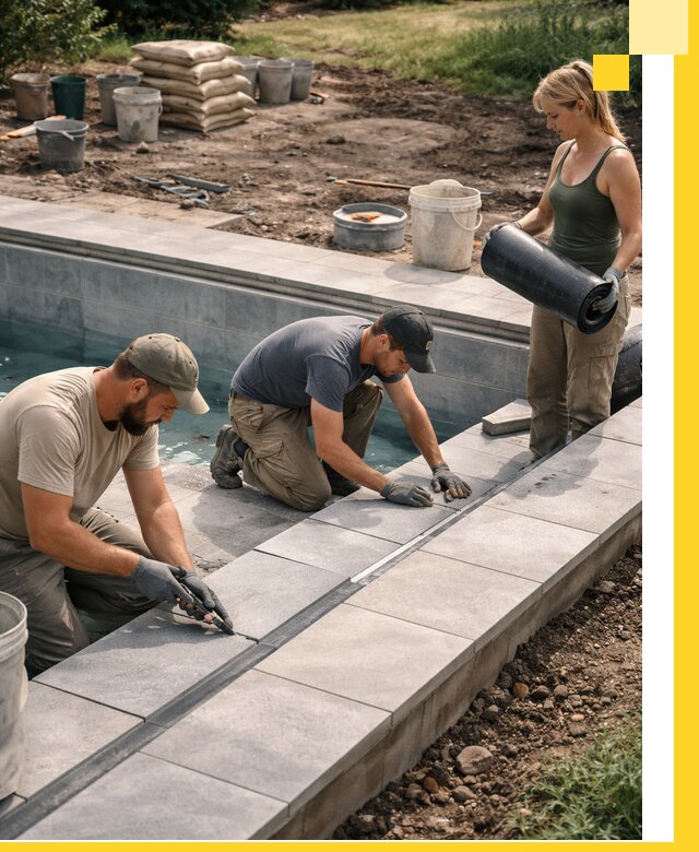 Строительство и монтаж уличных бассейнов под ключ в Устях-Джегуте