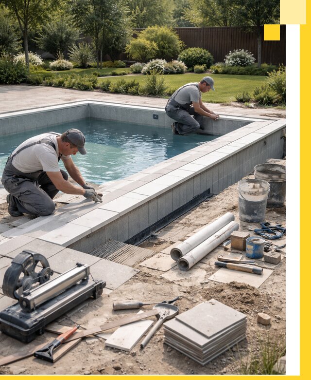 Строительство открытых бассейнов под ключ в Устях-Джегуте профессионально