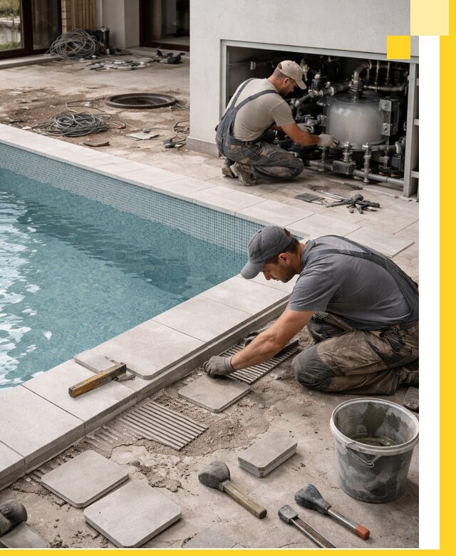 Строительство и монтаж бассейнов в коттедже в Устях-Джегуте