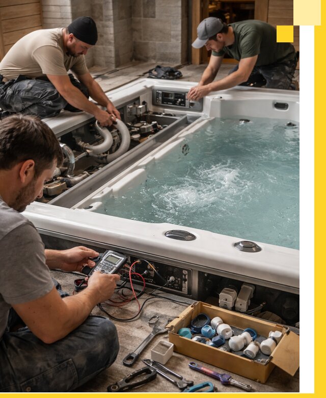 Гидромассажные бассейны под ключ в Устях-Джегуте, дизайн и монтаж