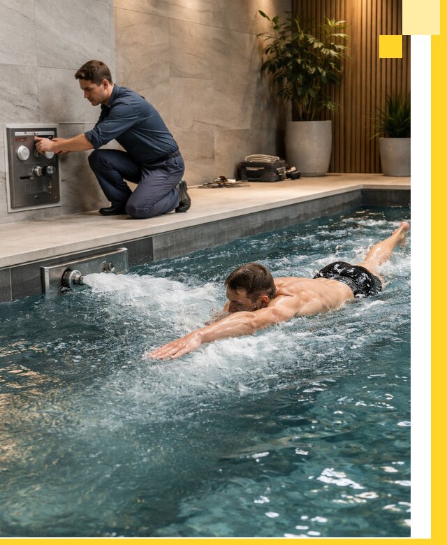 Проектирование и монтаж бассейнов с противотоком в Устях-Джегуте