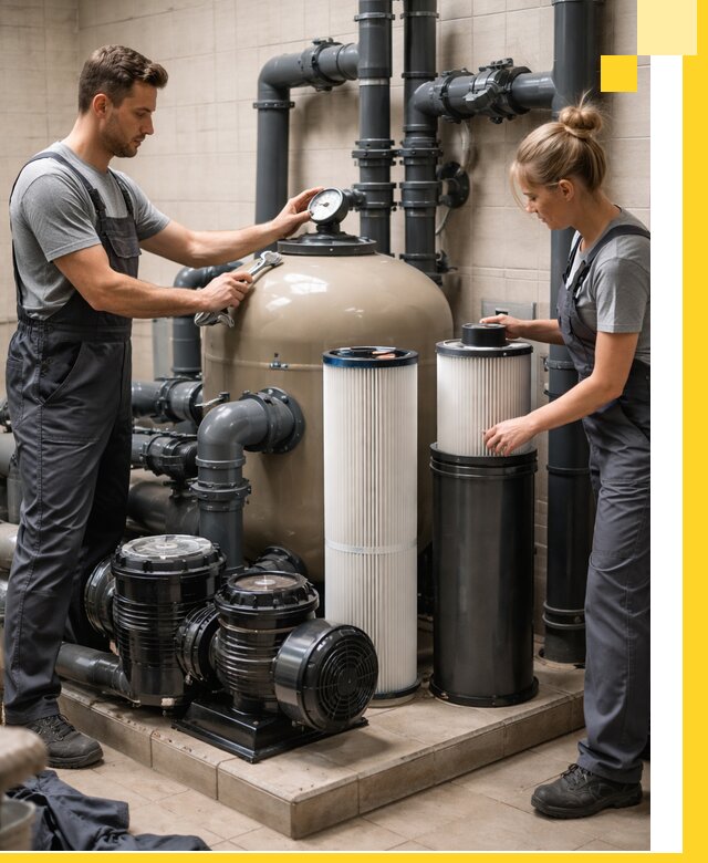 Фильтры и системы фильтрации для бассейнов в Устях-Джегуте