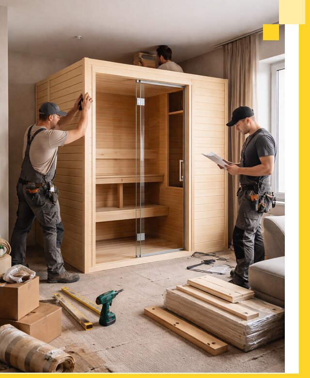 Установка и благоустройство саун в квартире в Устях-Джегуте