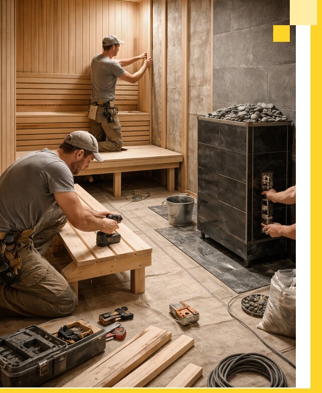 Дизайн и строительство интерьерных саун под ключ в Устях-Джегуте