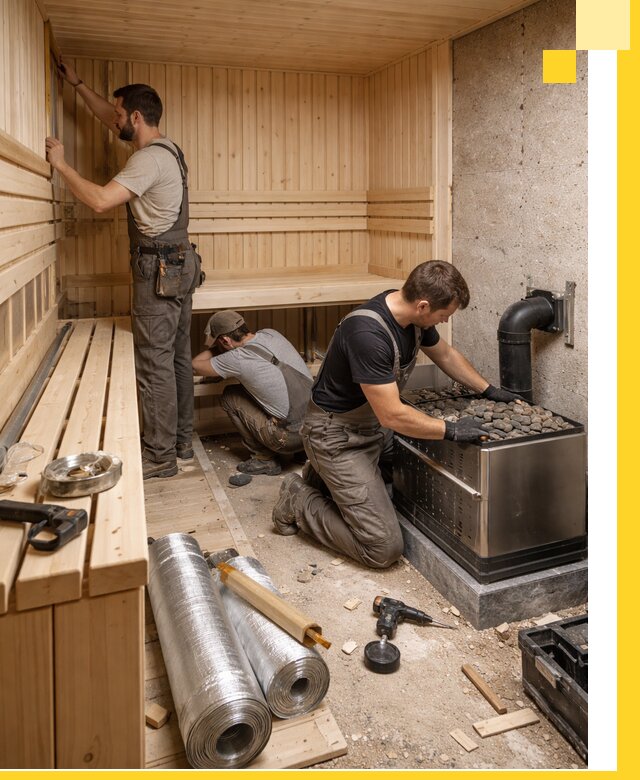 Индивидуальные сауны на заказ в Устях-Джегуте под ключ, проект и монтаж