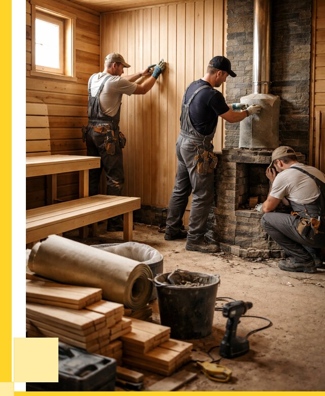 Ремонт бань под ключ в Устях-Джегуте от 45554 р. | ЭриданСтд