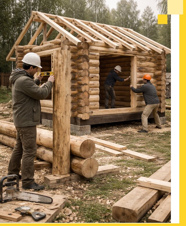 Строительство бань для дачи под ключ в Устях-Джегуте с доставкой и монтажом