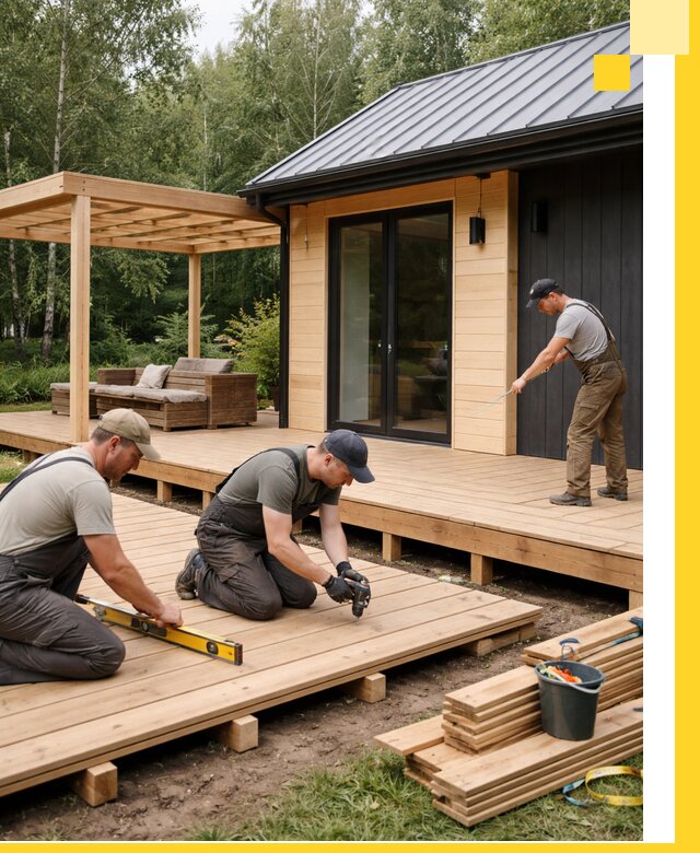 Строительство бань с террасой и бассейном под ключ в Устях-Джегуте