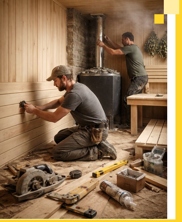 Полное строительство и оснащение парных под ключ в Устях-Джегуте