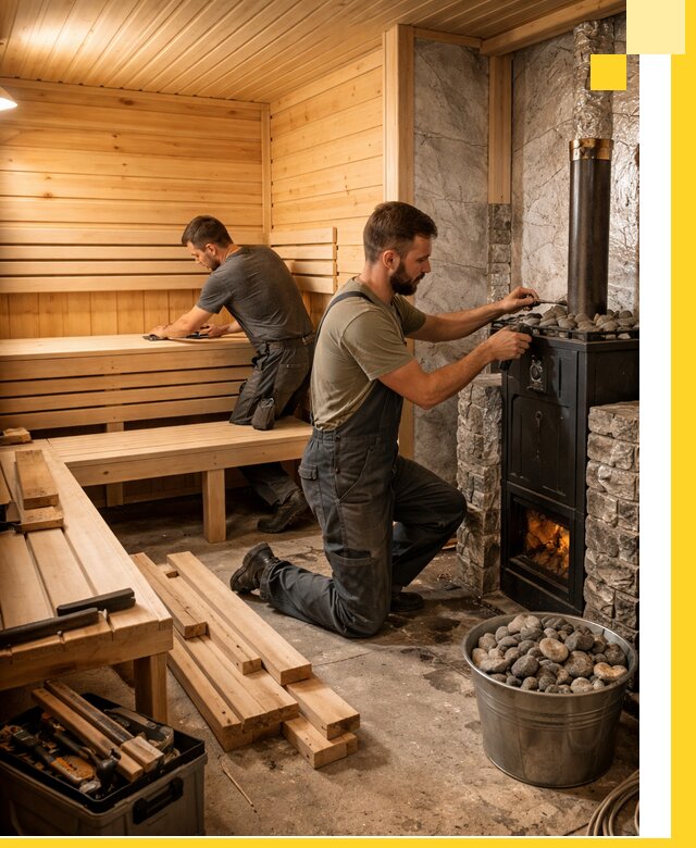 Дизайн и строительство интерьеров бань под ключ в Устях-Джегуте