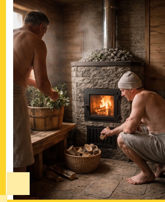 Банные печи под ключ в Устях-Джегуте от 45554 р. | ЭриданСтд кирпичная