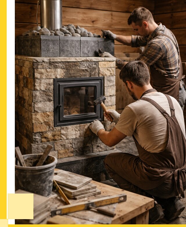 Облицовка банной печи в Устях-Джегуте от 15185 р. | ЭриданСтд