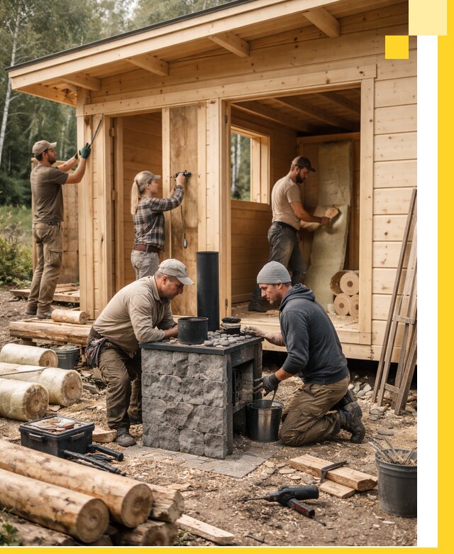 Купить баню под ключ в Устях-Джегуте строительство монтаж отделка