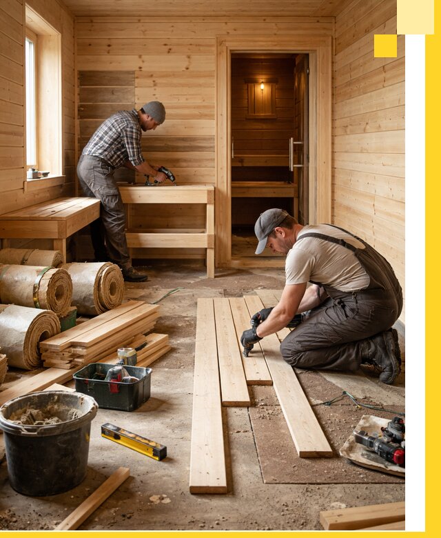 Индивидуальный проект бани с комнатой отдыха под ключ в Устях-Джегуте