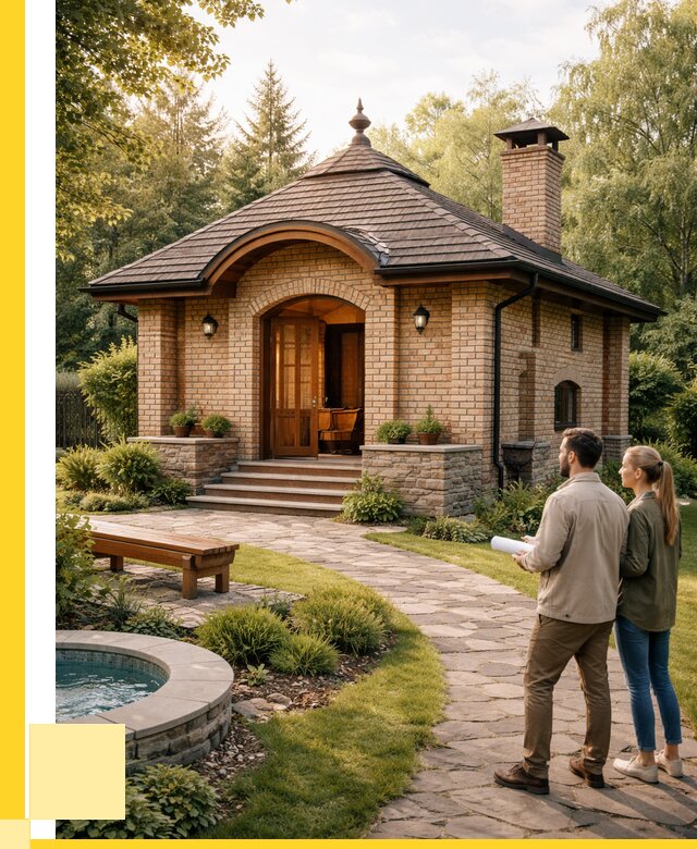 Проект кирпичной бани в Устях-Джегуте от 30369 р. | ЭриданСтд