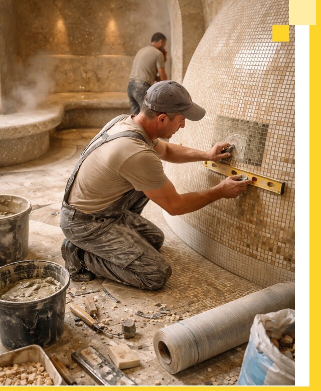 Хамам под ключ в Устях-Джегуте: проектирование, строительство, отделка