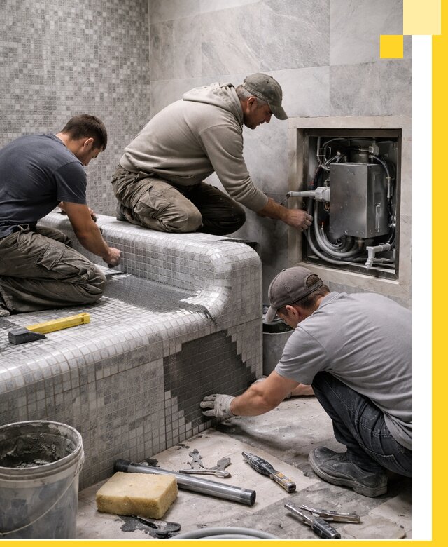 Проекты хамамов под ключ в Устях-Джегуте и дизайн и строительство