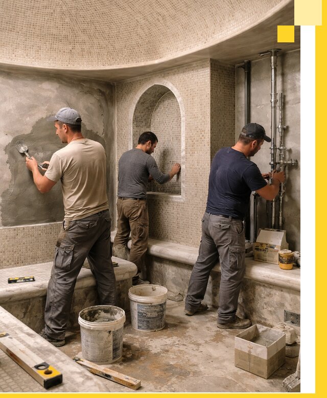 Профессиональный монтаж хамамов под ключ в Устях-Джегуте с гарантией