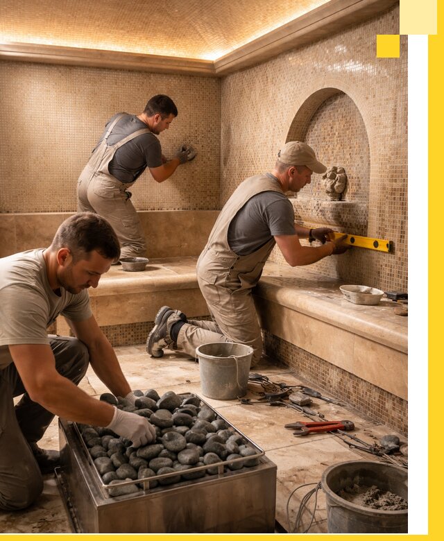 Проектирование и строительство хамама и сауны в Устях-Джегуте