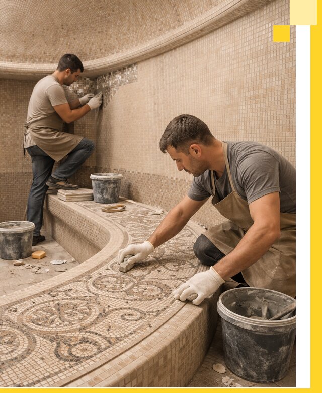 Плитка для хамама в Устях-Джегуте, укладка, подбор и поставка