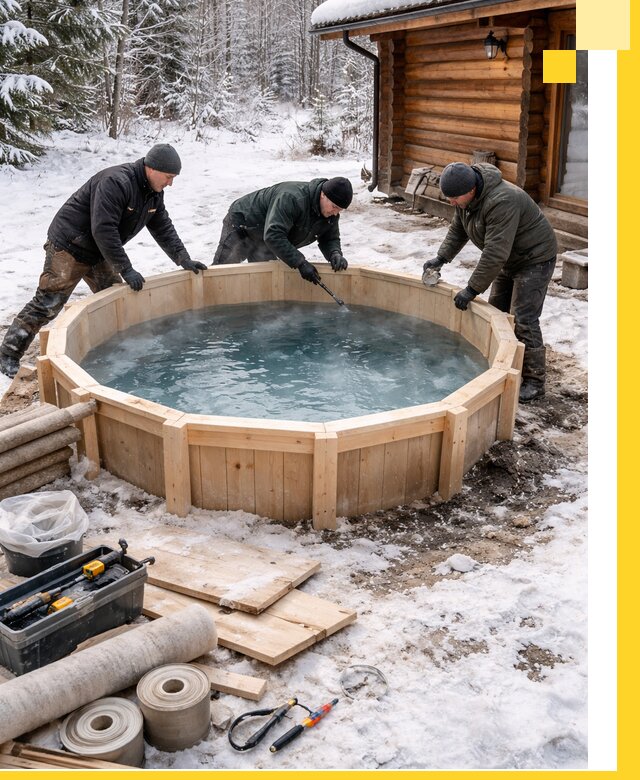 Изготовление и установка ледяных купелей под ключ в Устях-Джегуте